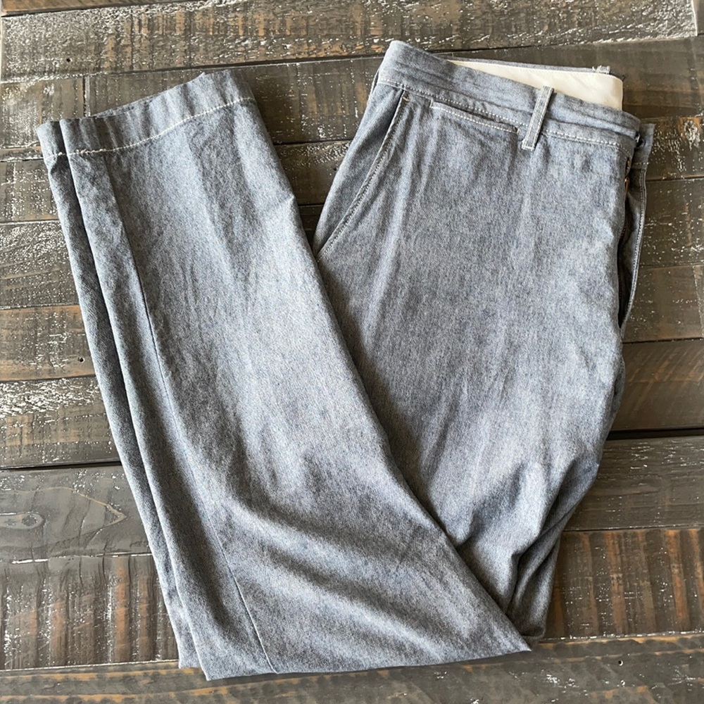 J. Crew 484 Slim Chambray Pants